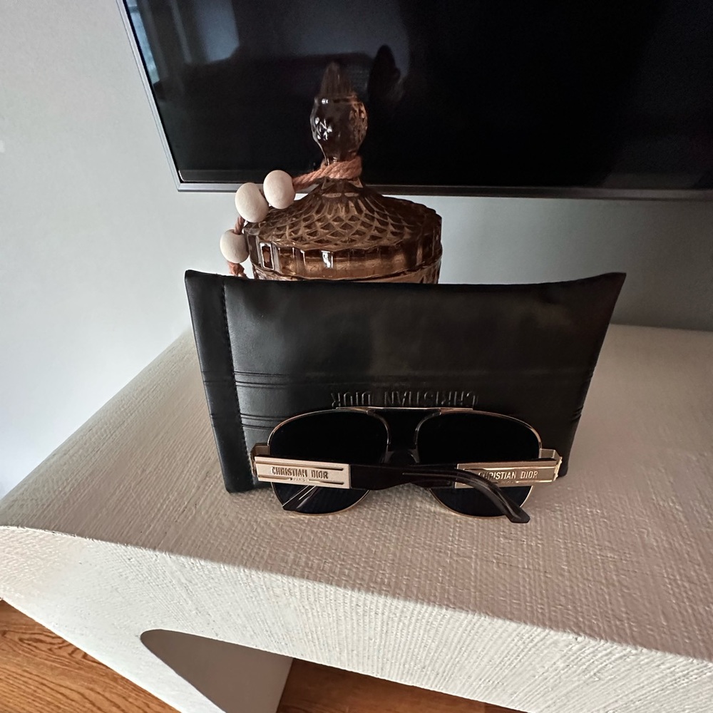 Christian Dior aviator tinted sunglasses